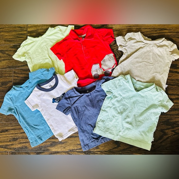 Lot of 7 tshirts for 3-6 month baby. Colorful T-Shirt Bundle - Picture 1 of 5
